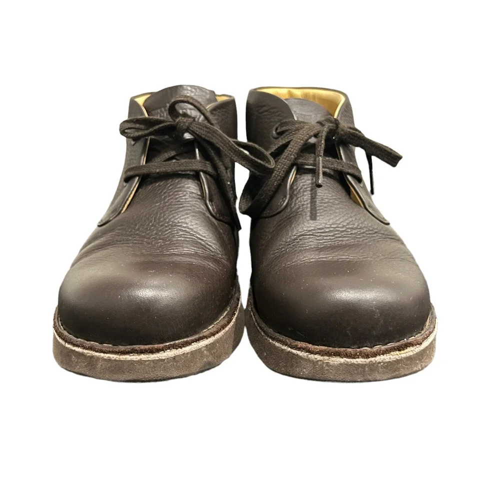 Samuel Hubbard Leather Classic Re-boot Chukka Boots Lace Up Brown Mens Size 8M